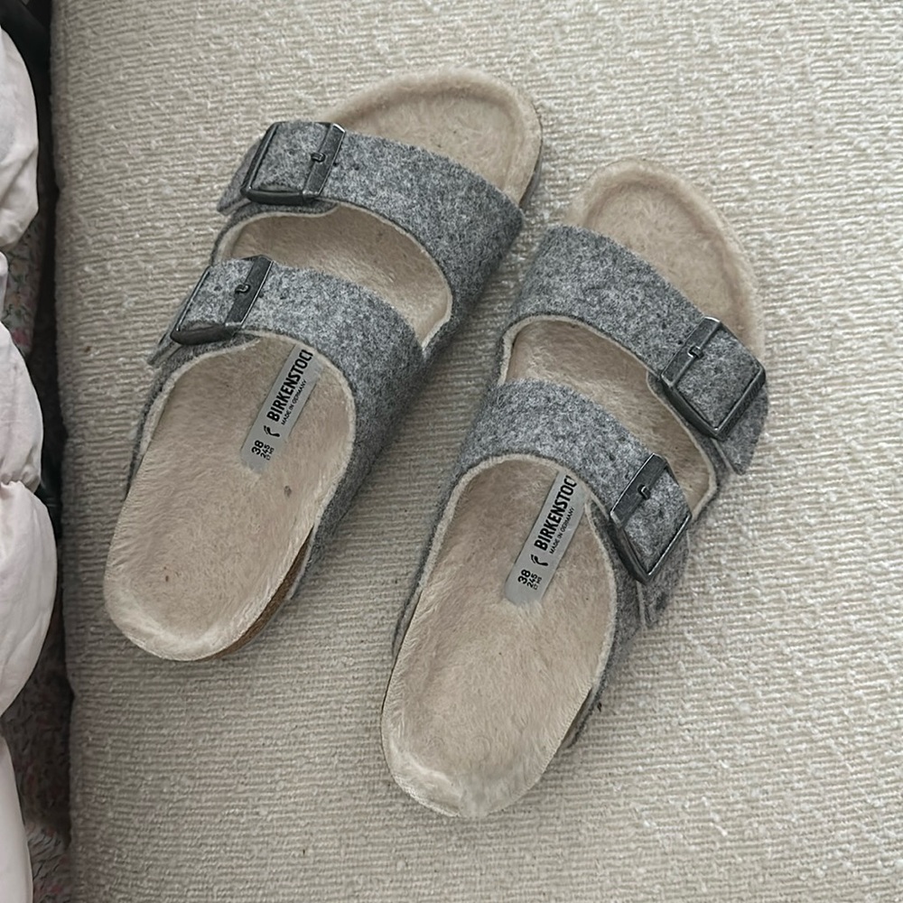 Birkenstock Arizona Shearling-Lined Sandals